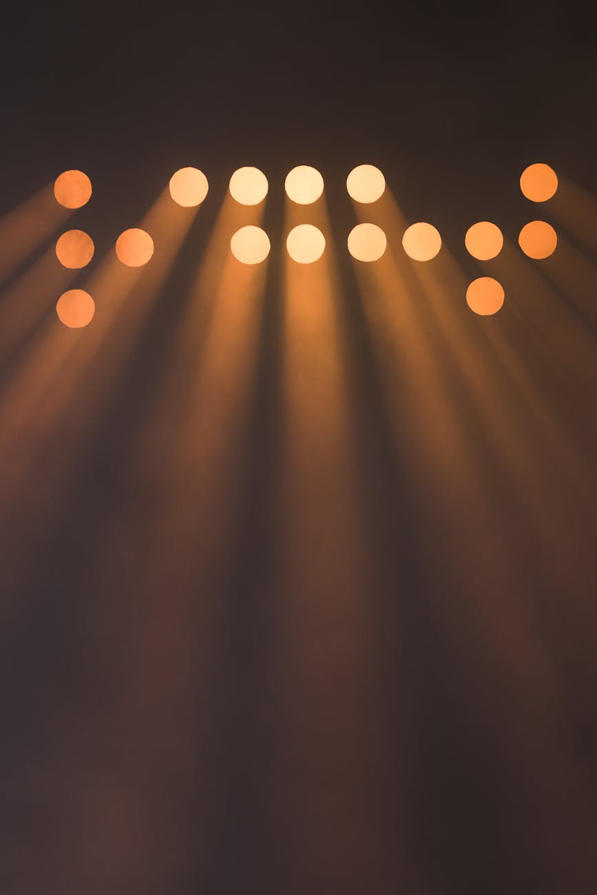 spot lights from above
